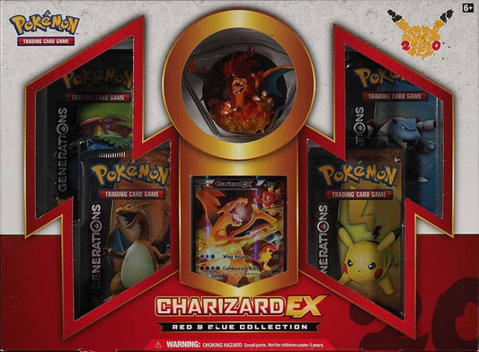 POKEMON CHARIZARD EX RED & BLUE COLLECTON FACTORY SEALED