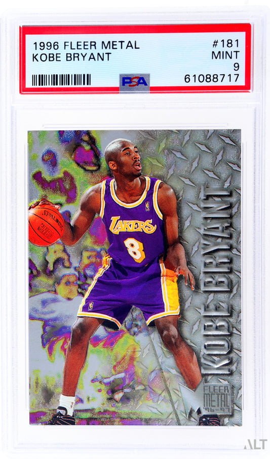 1996 FLEER METAL KOBE BRYANT #181 PSA 9 MINT