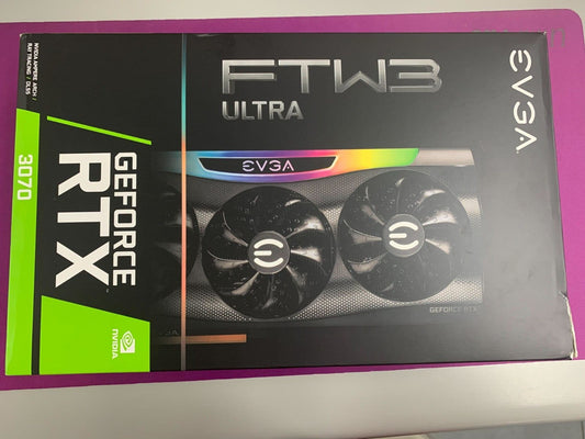 EVGA NVIDIA GeForce RTX 3070 GDDR6 FTW3 Ultra Graphics Card (08G-P5-3755-KH)